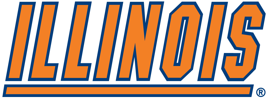 Illinois Fighting Illini 1989-2013 Wordmark Logo diy iron on heat transfer...